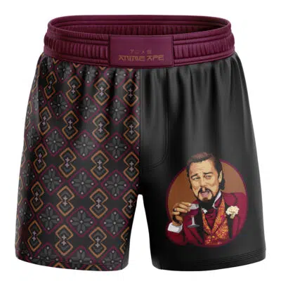 Laughing Leo DiCaprio Meme BJJ MMA Fight Shorts