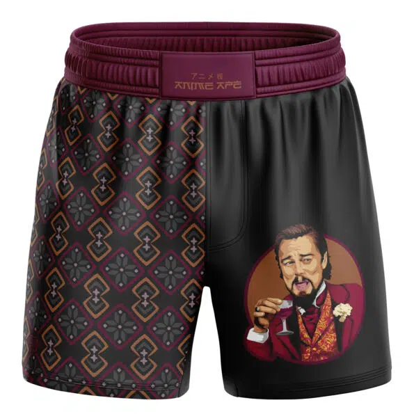 Laughing Leo DiCaprio Meme BJJ MMA Fight Shorts