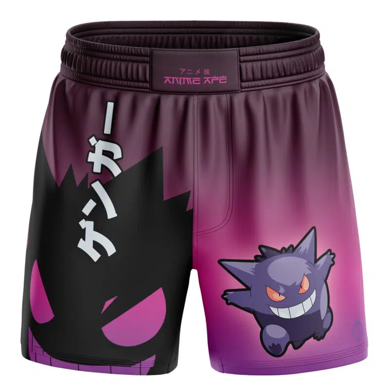 Gengar Nightshade Pokemon BJJ MMA Fight Shorts
