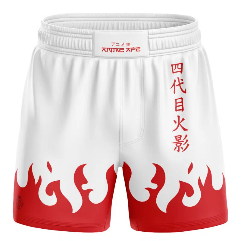 Minato Namikaze 4th Hokage Cloak Shippuden BJJ MMA Fight Shorts