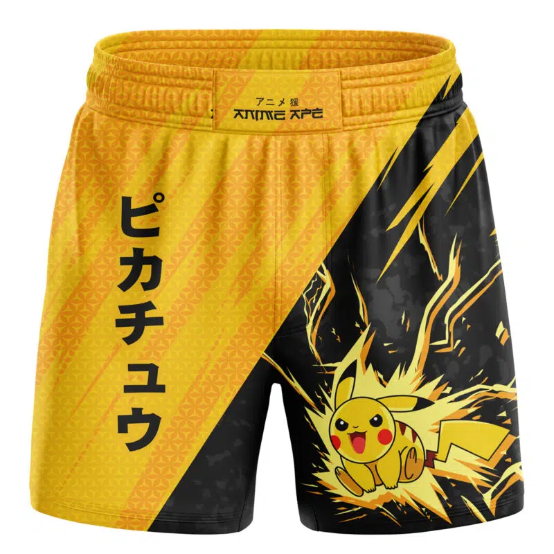 Pikachu Attack Pokemon BJJ MMA Fight Shorts