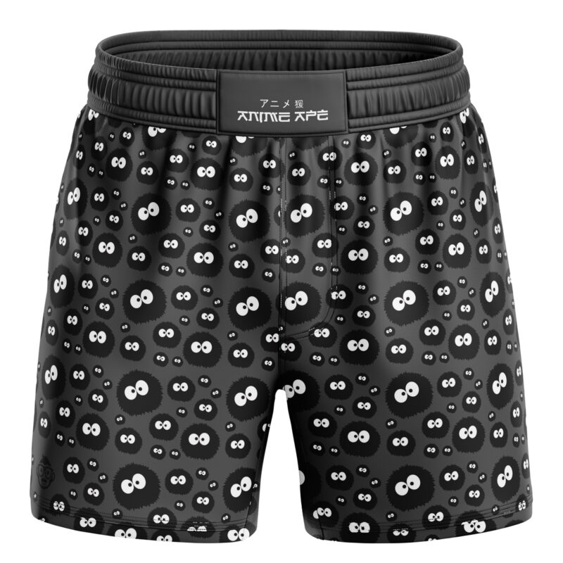 No Face and Soot Sprites Spirited Away BJJ MMA Fight Shorts