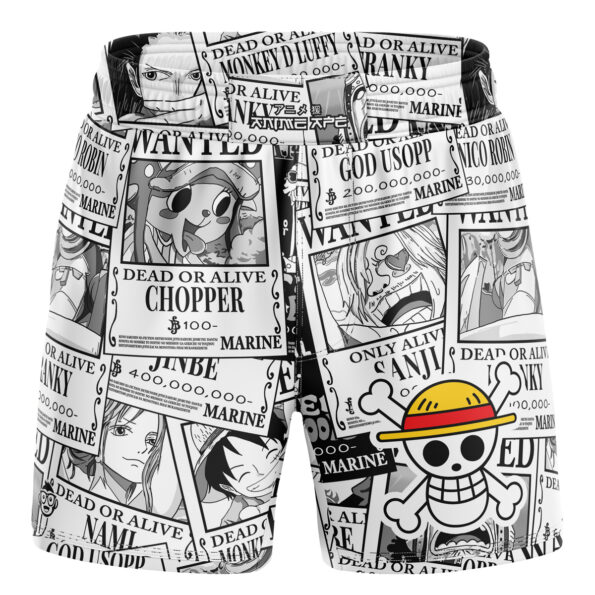 Aloha Straw hat Wanted One Piece BJJ MMA Fight Shorts