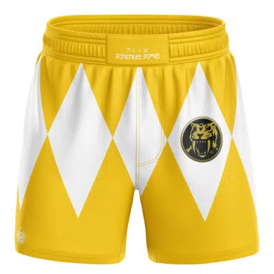 Yellow Ranger Power Rangers BJJ MMA Fight Shorts