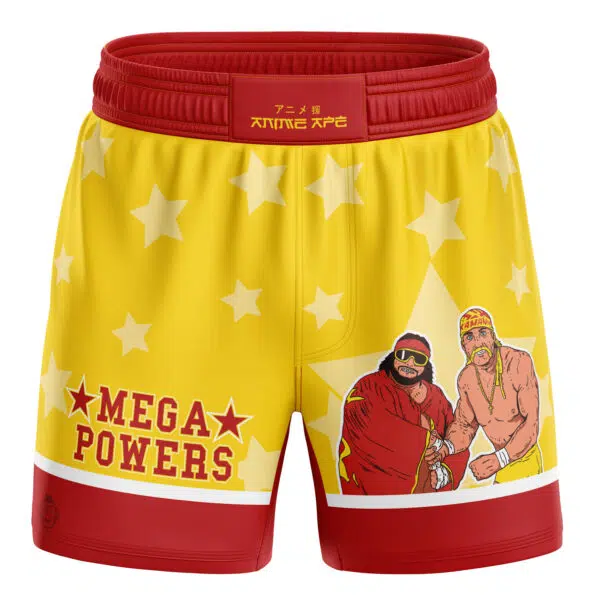 Mega Powers Macho Man and Hulk Hogan BJJ MMA Fight Shorts