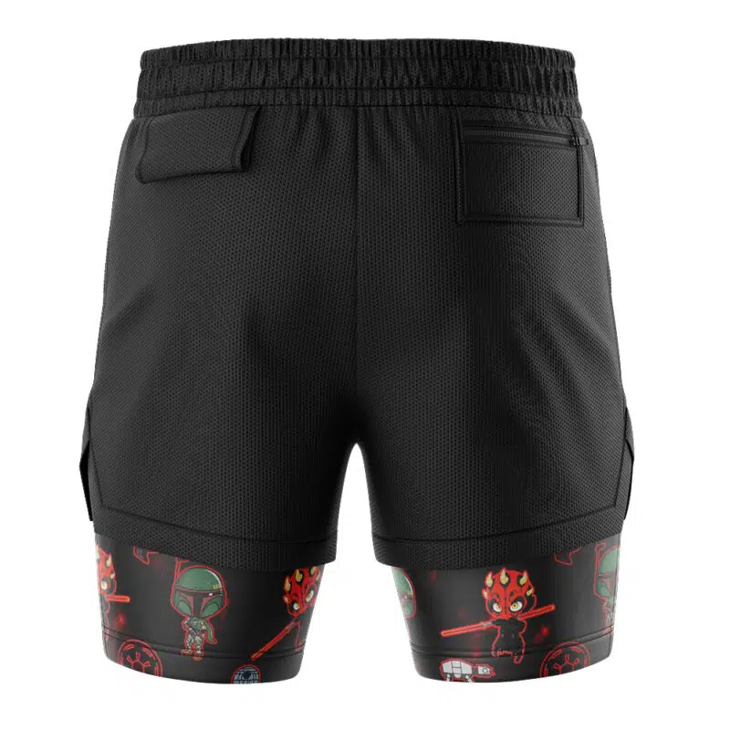 Chibi Sith Galactic Empire Star Wars 2-in-1 Performance Shorts - Image 4