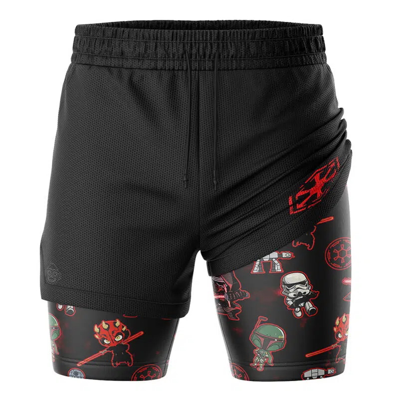 Chibi Sith Galactic Empire Star Wars 2-in-1 Performance Shorts - Image 3