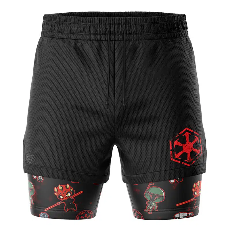 Chibi Sith Galactic Empire Star Wars 2-in-1 Performance Shorts - Image 2