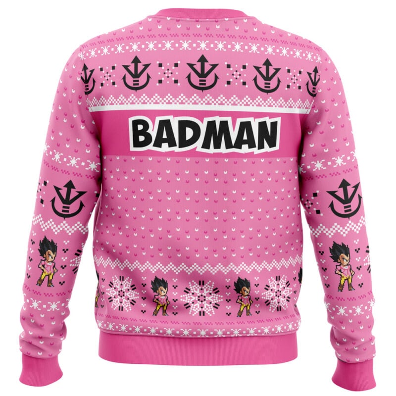 Compliment Vegeta Badman Dragon Ball Z Ugly Christmas Sweater - Image 2