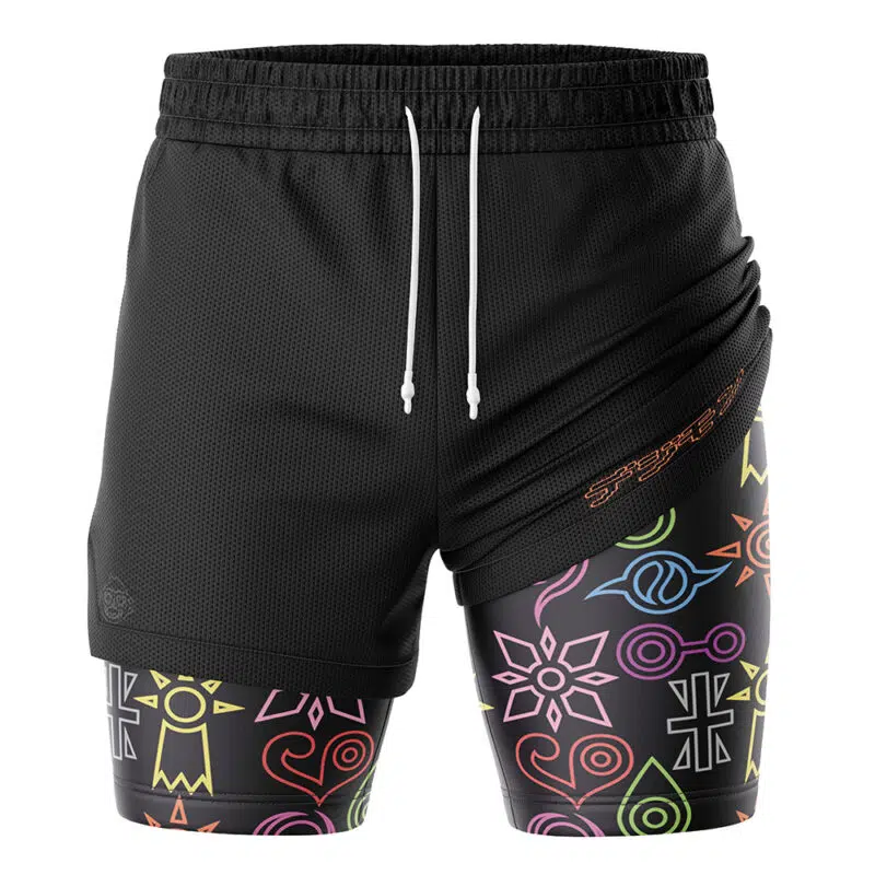 Crest Symbol Digimon 2-in-1 Performance Shorts - Image 3