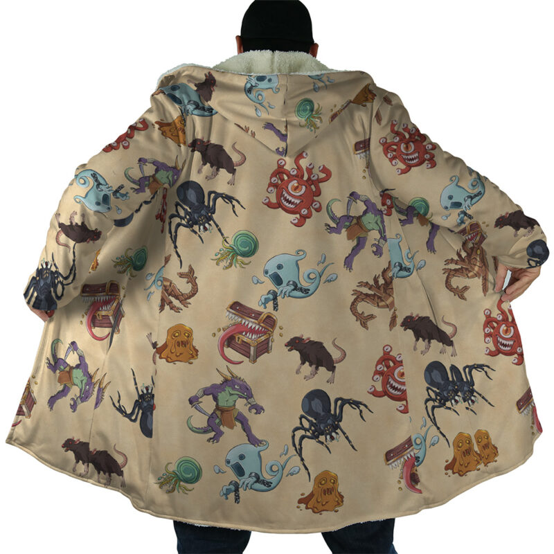 Dungeons and Dragons Pattern Dream Cloak Coat - Image 2