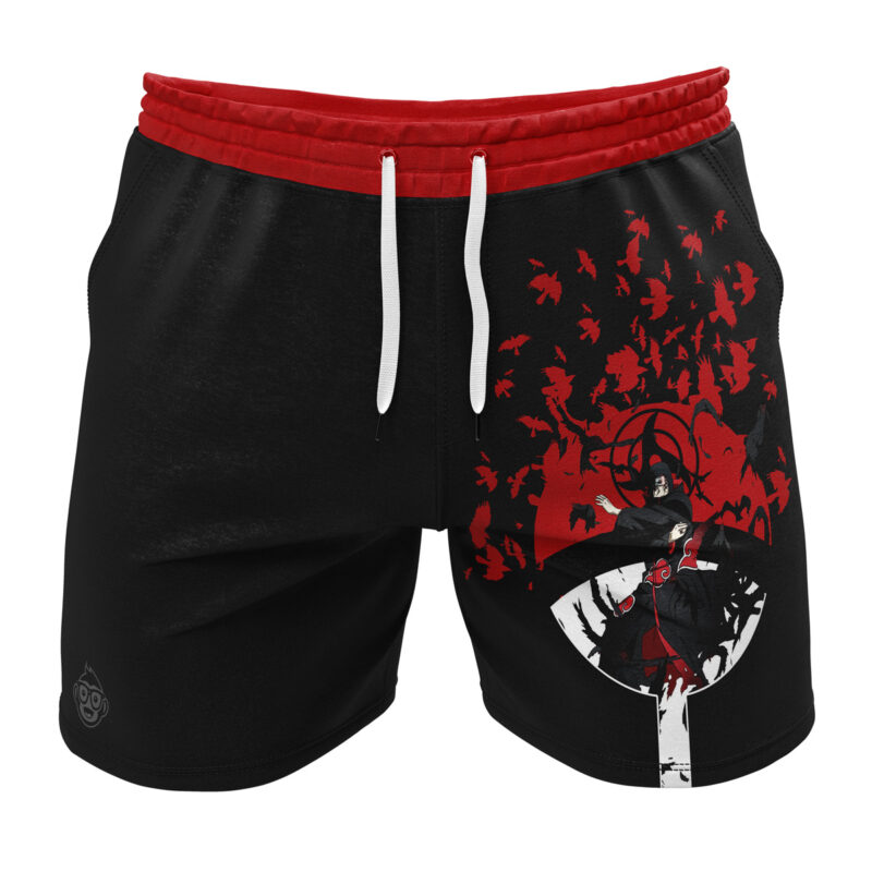 Itachi Uchiha Summoning Crow Shippuden Gym Shorts