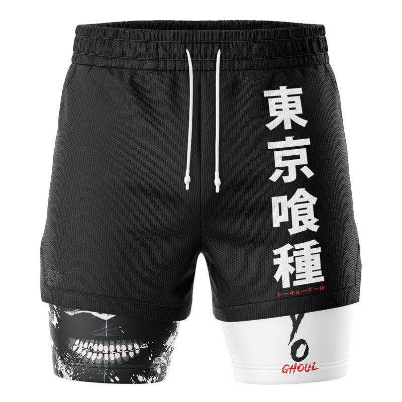 Ken Kaneki Tokyo Ghoul 2-in-1 Performance Shorts - Image 2