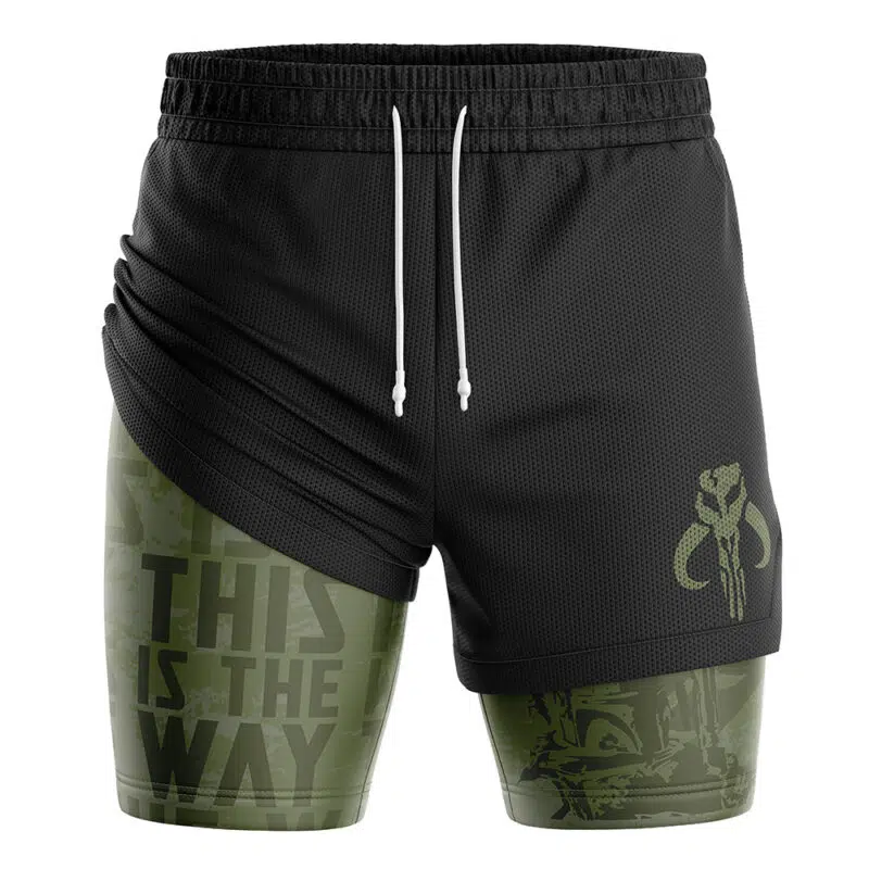 Mandalorian Star Wars 2-in-1 Performance Shorts