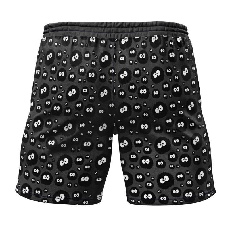 No Face and Soot Sprites Spirited Away Gym Shorts - Image 2