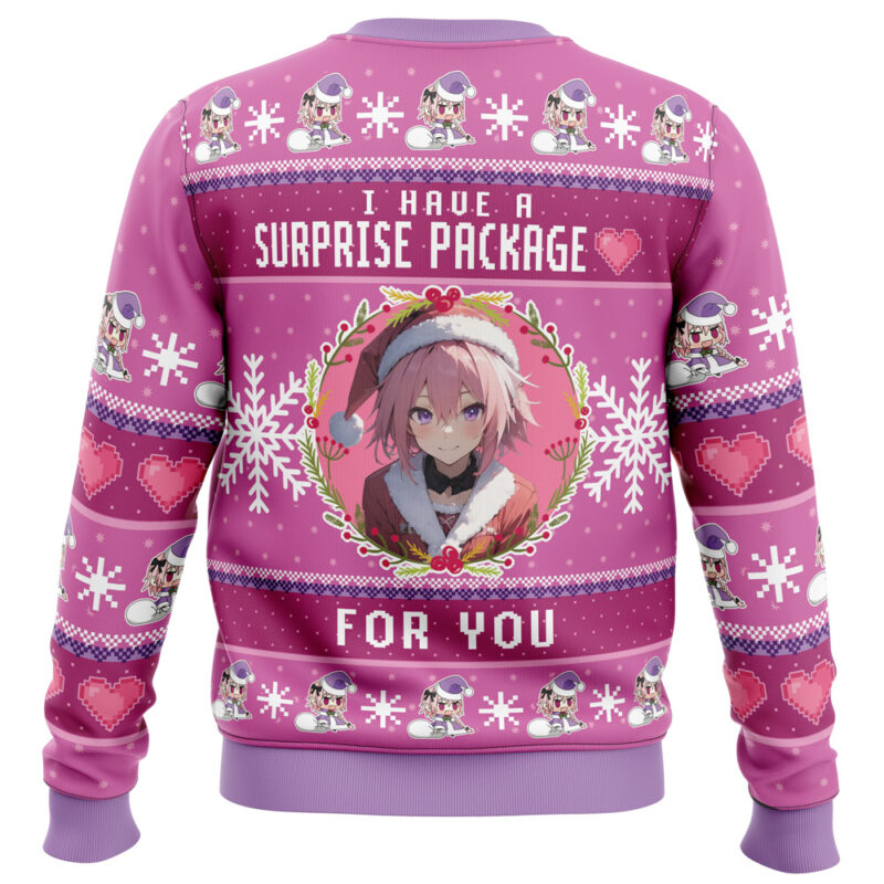 Surprise Package Astolfo Fate Apocrypha Ugly Christmas Sweater - Image 2