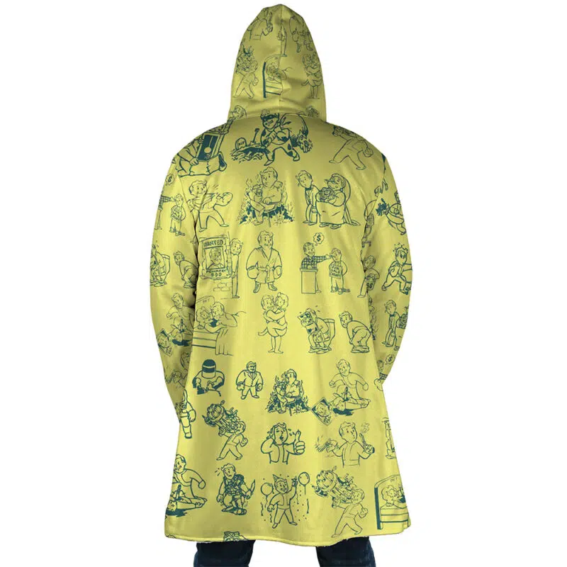 Vault Boy Fallout Dream Cloak Coat - Image 6
