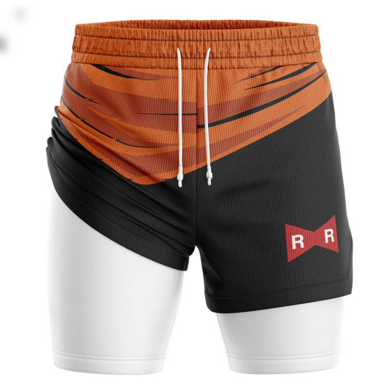 Android 17 V1 DBZ 2-in-1 Performance Shorts - Image 2