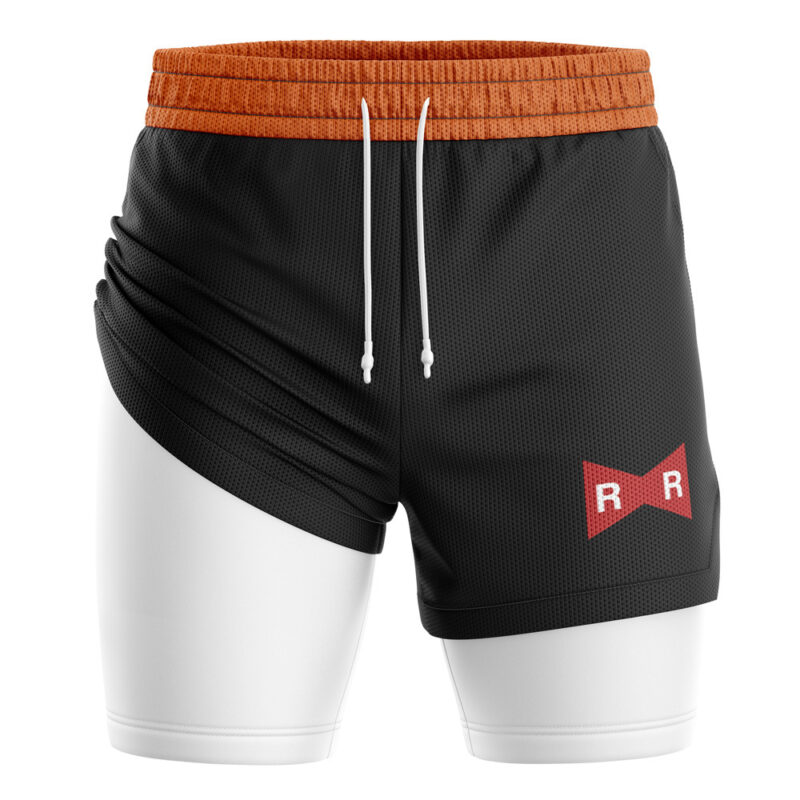 Android 17 V2 DBZ 2-in-1 Performance Shorts - Image 2