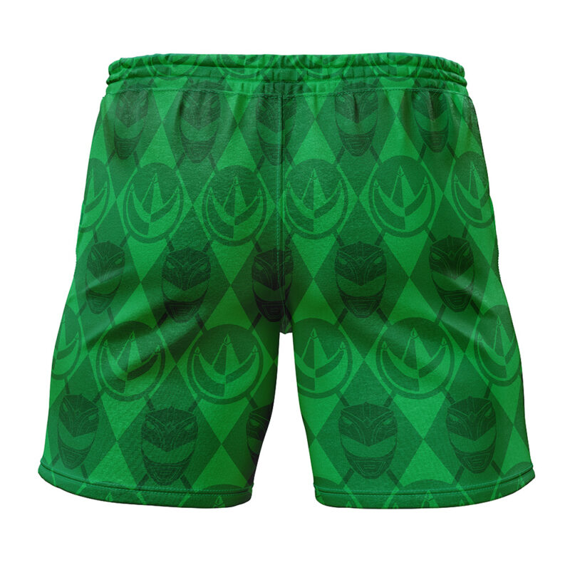 Argyle Green Ranger Power Rangers Gym Short - Image 2