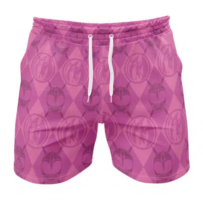 Argyle Pink Ranger Power Rangers Gym Short