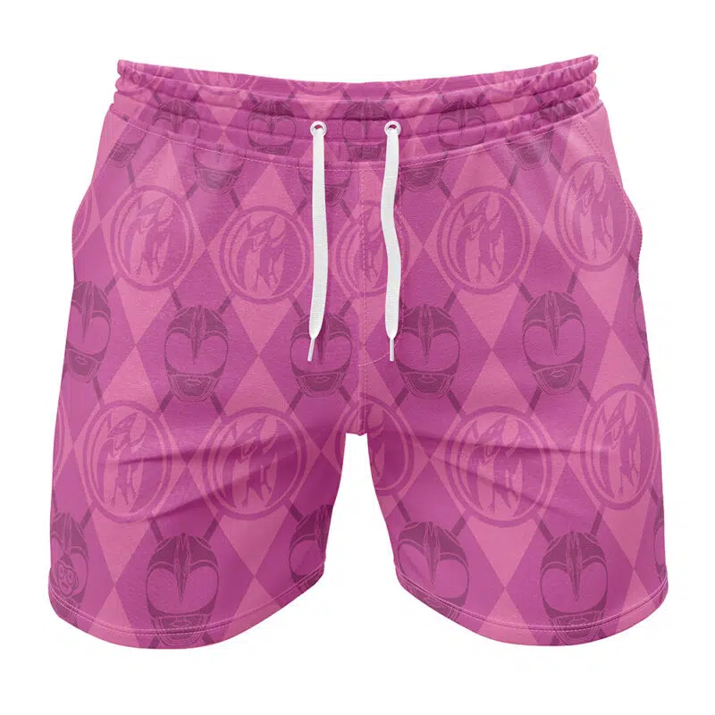 Argyle Pink Ranger Power Rangers Gym Short