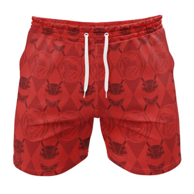 Argyle Red Ranger Power Rangers Gym Short