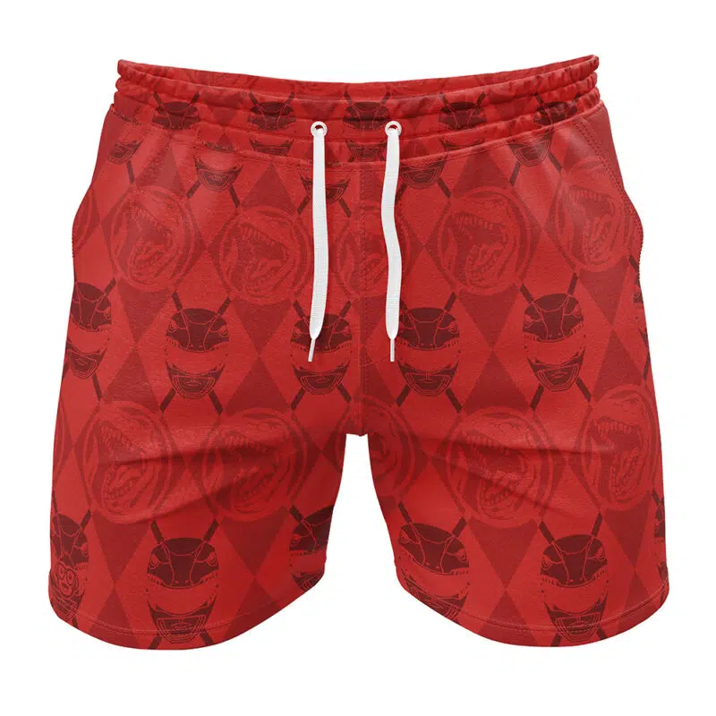 Argyle Red Ranger Power Rangers Gym Short