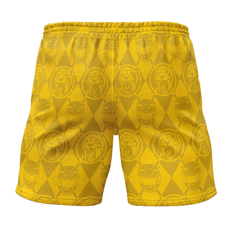Argyle Yellow Ranger Power Rangers Gym Short - Image 2