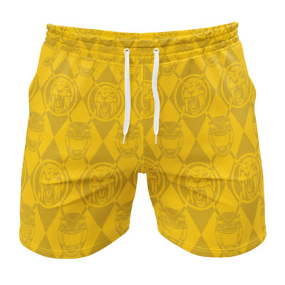 Argyle Yellow Ranger Power Rangers Gym Short