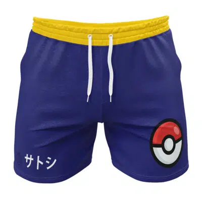 Ash Ketchum Pokemon Gym Shorts