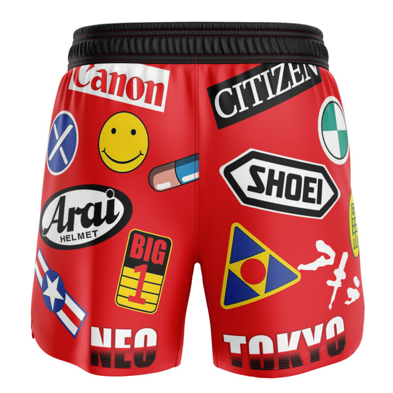 Kaneda Bike Decals Akira BBJ MMA Fight Shorts - Image 2