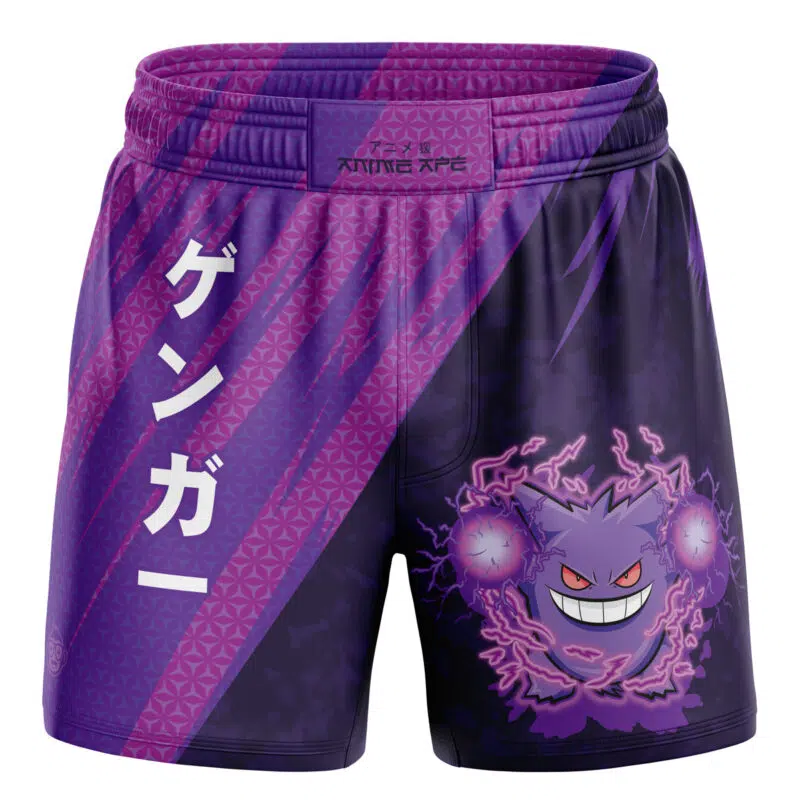 Gengar Attack Pokemon BBJ MMA Fight Shorts