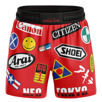 Kaneda Bike Decals Akira BBJ MMA Fight Shorts
