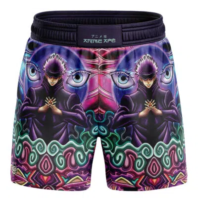 Trippy Gojo Satoru Jujutsu Kaisen BBJ MMA Fight Shorts