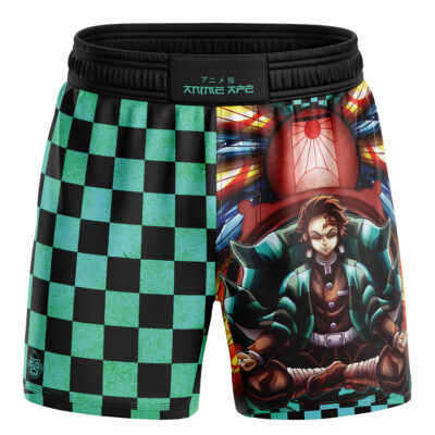 Trippy Kamado Tanjiro Demon Slayer BBJ MMA Fight Shorts