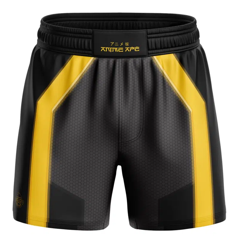 Yellow Circuits Uniform Tron BBJ MMA Fight Shorts
