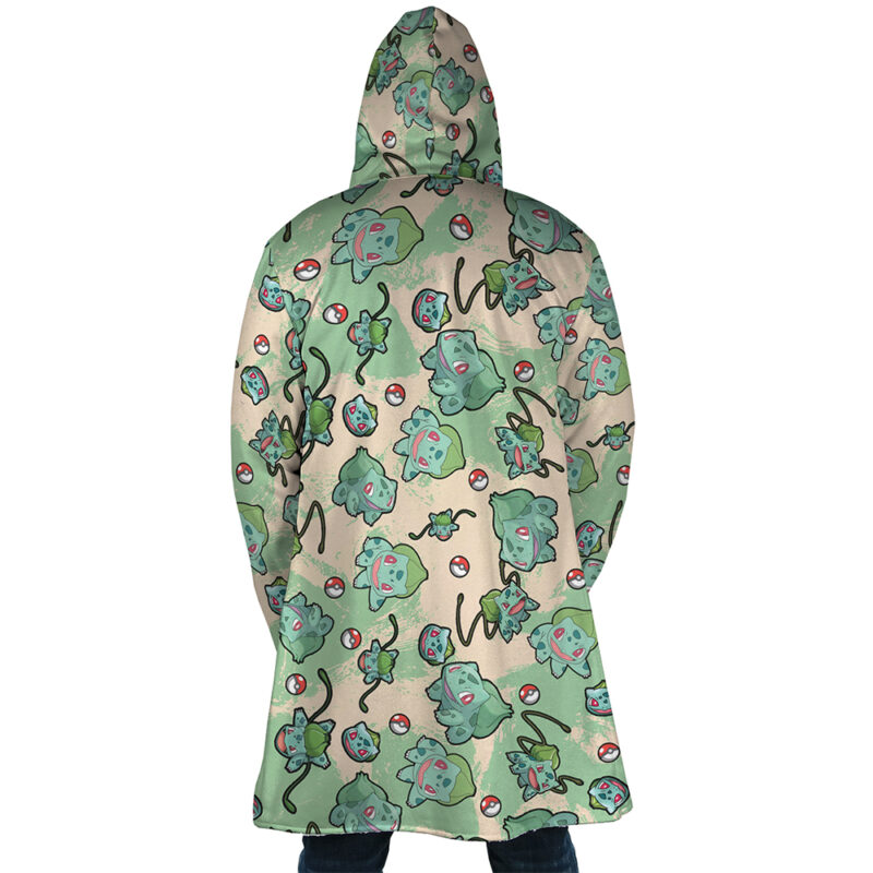 Bulbasaur Pattern Pokemon Dream Cloak Coat - Image 6