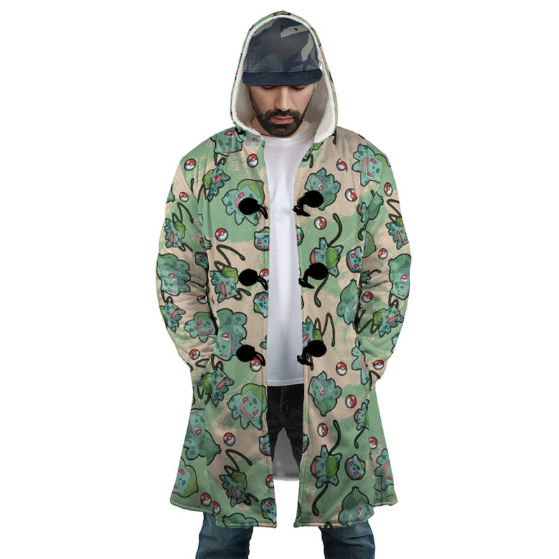 Bulbasaur Pattern Pokemon Dream Cloak Coat - Image 3
