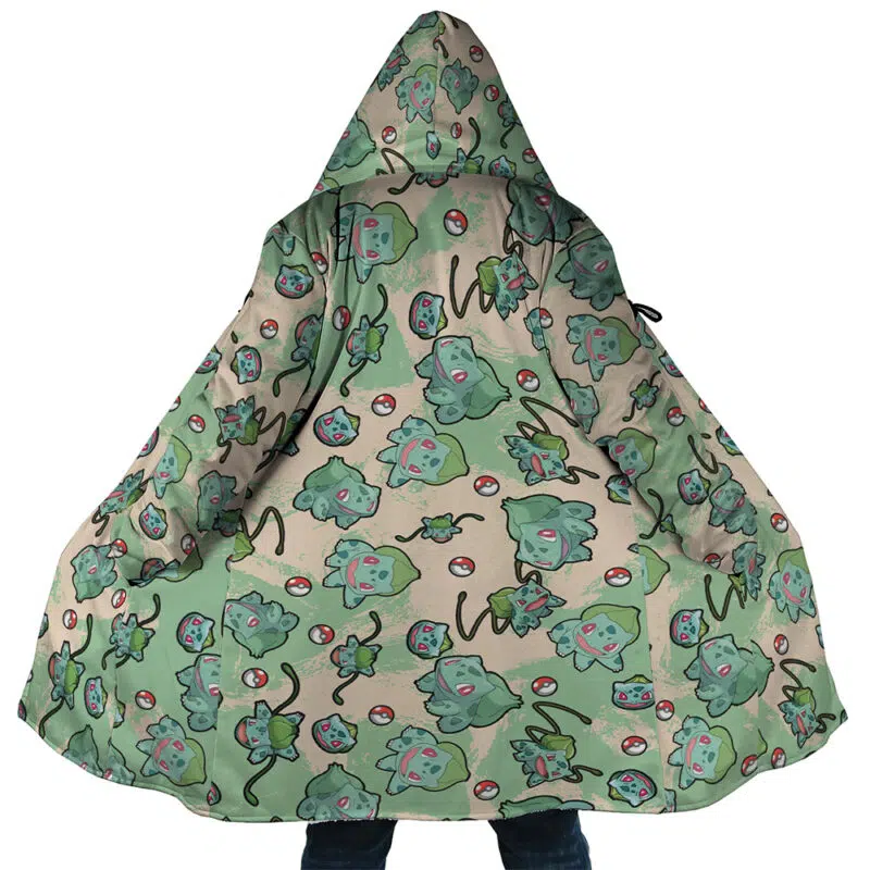 Bulbasaur Pattern Pokemon Dream Cloak Coat