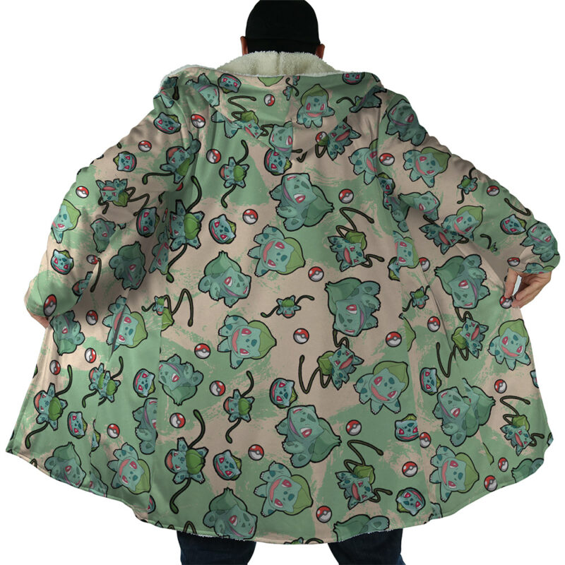 Bulbasaur Pattern Pokemon Dream Cloak Coat - Image 2