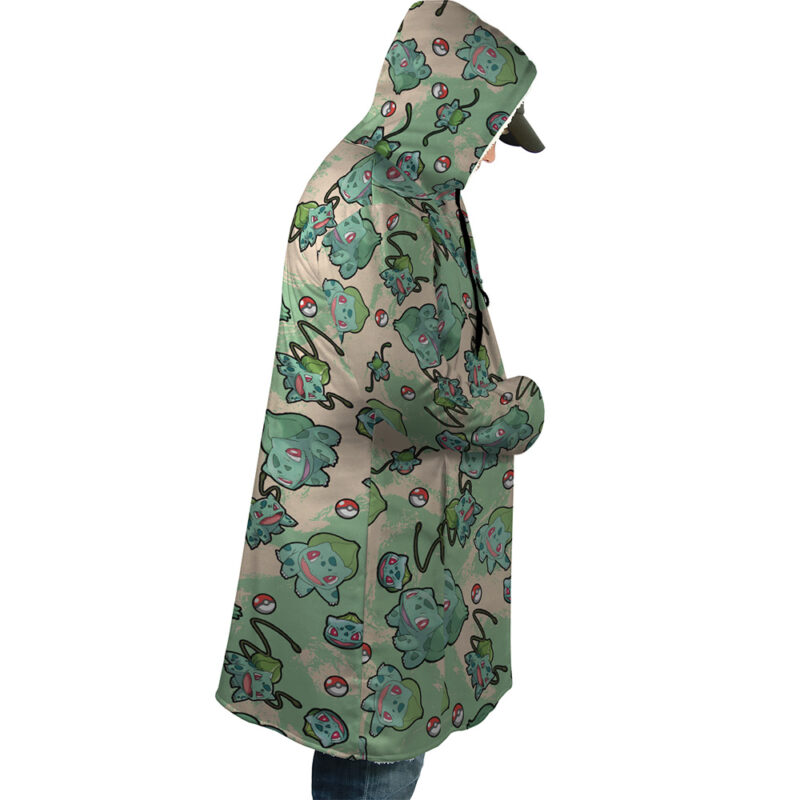 Bulbasaur Pattern Pokemon Dream Cloak Coat - Image 4