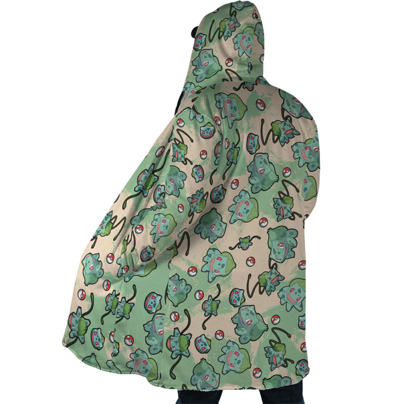 Bulbasaur Pattern Pokemon Dream Cloak Coat - Image 5