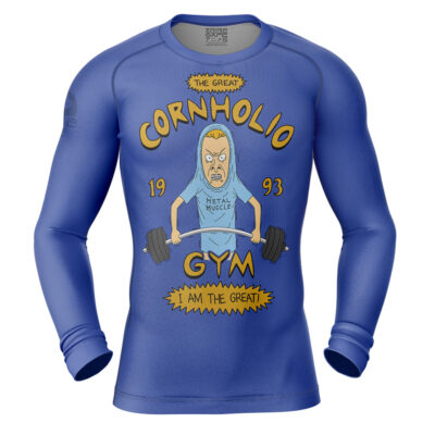Cornholio Beavis and Butt-Head Long Sleeve Rash Guard Compression