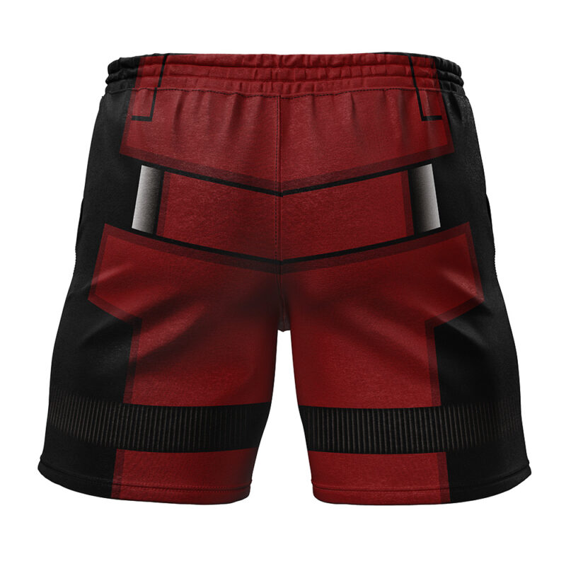 Deadpool Cosplay Marvel Gym Shorts - Image 2