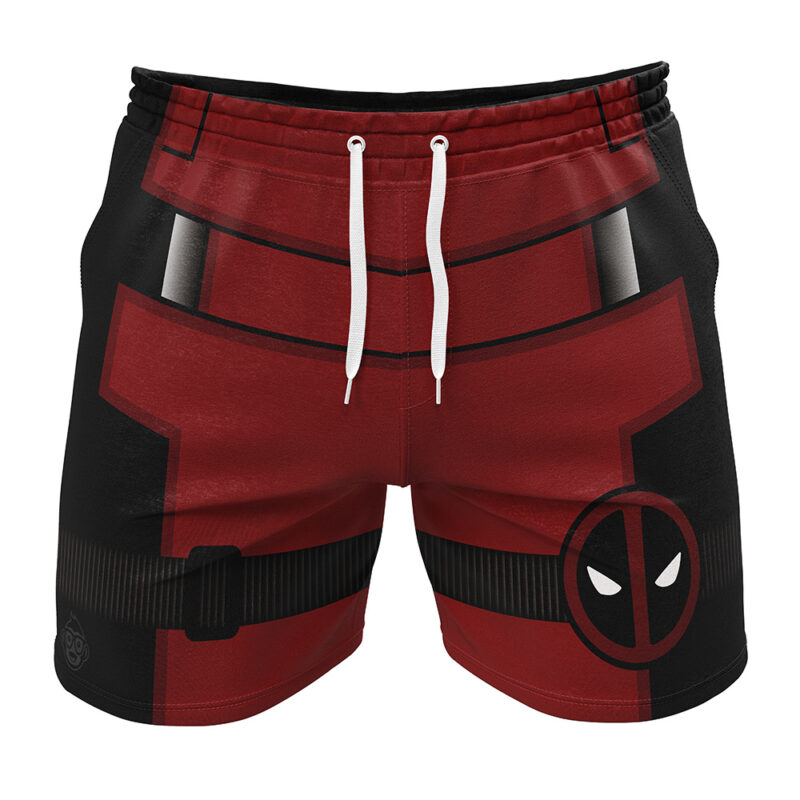Deadpool Cosplay Marvel Gym Shorts