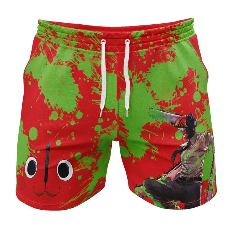 Denji Chainsaw Man Gym Shorts