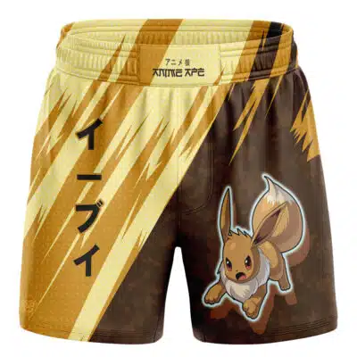 Eevee Attack Pokemon BJJ MMA Fight Shorts