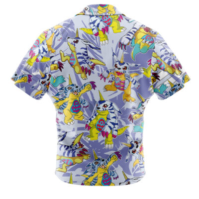 Gabumon Digimon Button Up Hawaiian Shirt
