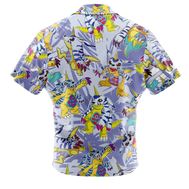 Gabumon Digimon Button Up Hawaiian Shirt